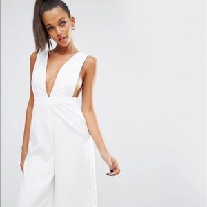 Asos white jumpsuit